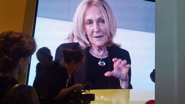 Mezinárodně uznávaná architektka Eva Jiřičná v Centru Dox