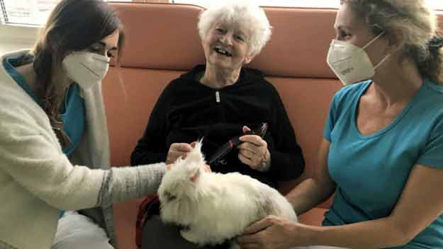 V SeniorCentrech pomáhají léčit zvířecí přátelé