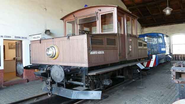 Vzácná akumulátorová lokomotiva v Národním technickém muzeu