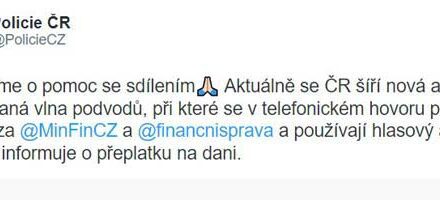 Policie České republiky varuje před sofistikovaným podvodem