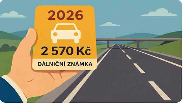 Od ledna 2026 si řidiči za dálniční známky opět připlatí