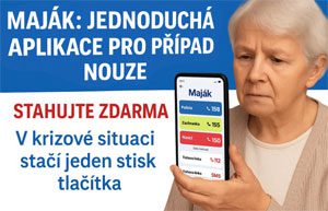 Aplikace maják přivolá pomoc v nesnázích a nebezpečí. Stažení aplikace zdarma