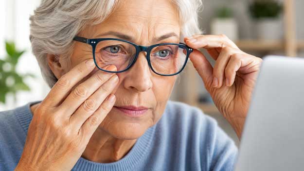 Unavené oči z počítače? Seniorům pomohou jednoduché každodenní změny